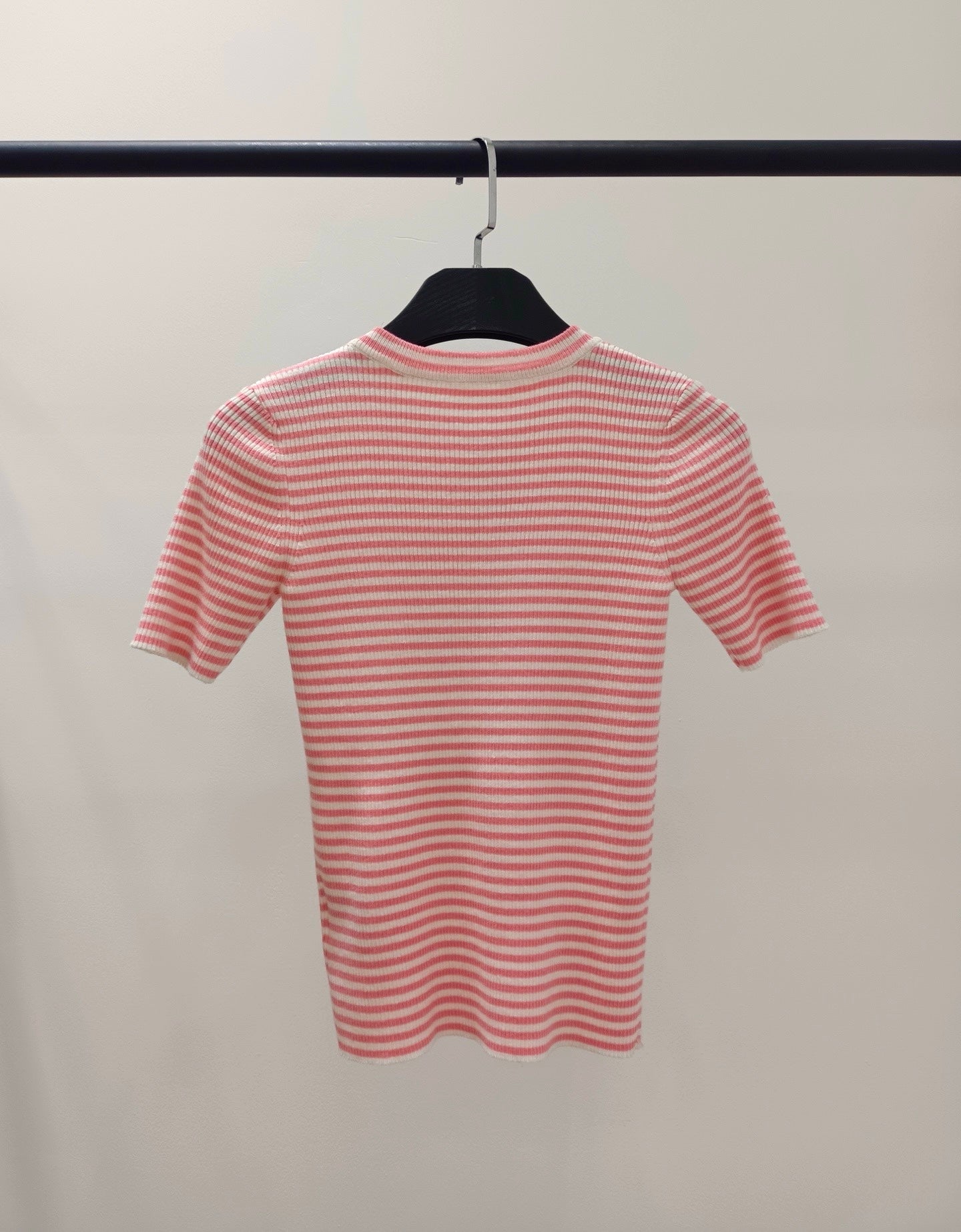 CHANEL 26S SHORT SLEEVE KNIT T-SHIRT STYLE 1227