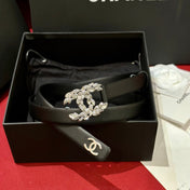 CHANEL 26S BELT 20 MM IN BLACK CALFSKIN 658410