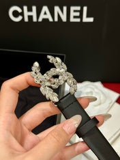 CHANEL 26S BELT 20 MM IN BLACK CALFSKIN 658410