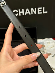 CHANEL 26S BELT 20 MM IN BLACK CALFSKIN 658410