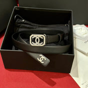CHANEL 26S BELT 20 MM IN BLACK CALFSKIN 658411