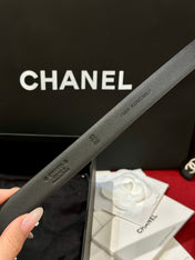 CHANEL 26S BELT 20 MM IN BLACK CALFSKIN 658411