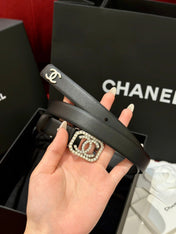 CHANEL 26S BELT 20 MM IN BLACK CALFSKIN 658411