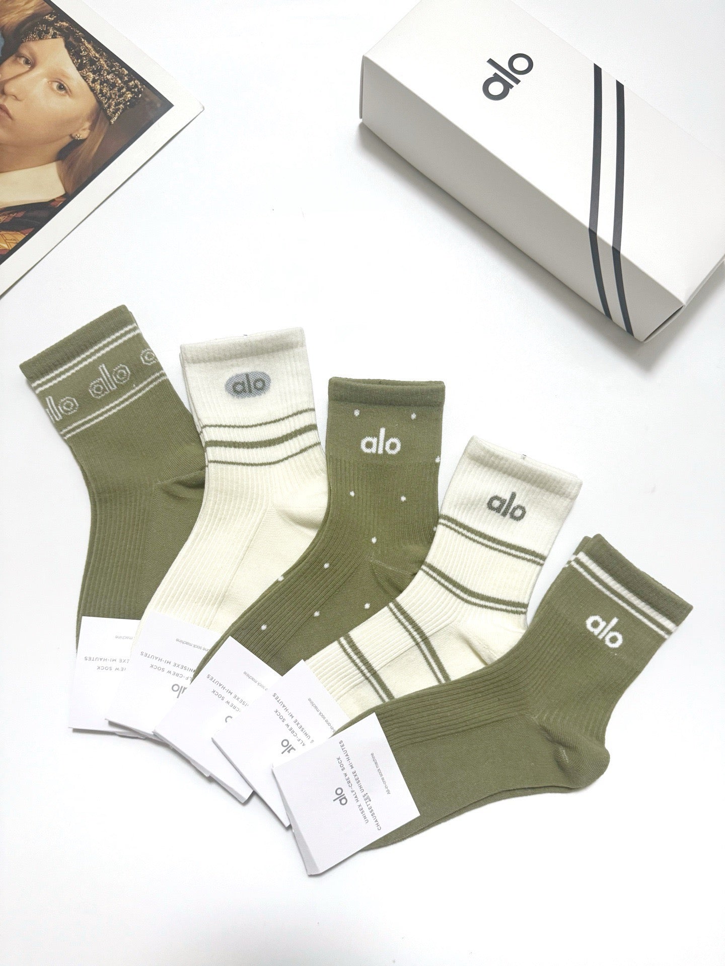 ALO 26S CREW SOCKS 161661 (1 BOX)