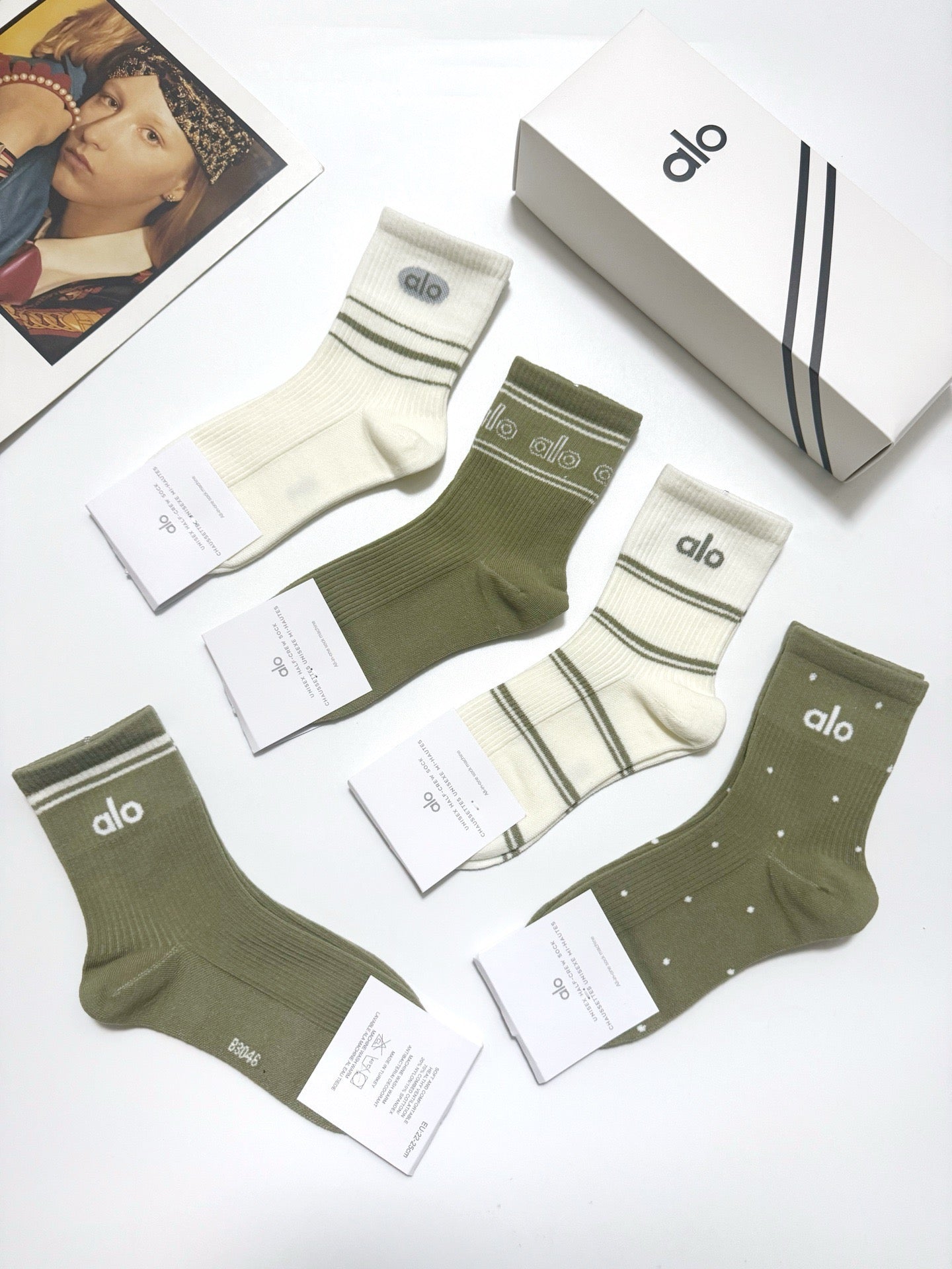 ALO 26S CREW SOCKS 161661 (1 BOX)