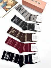 MIUMIU 26S CREW SOCKS 403632 (1 BOX)