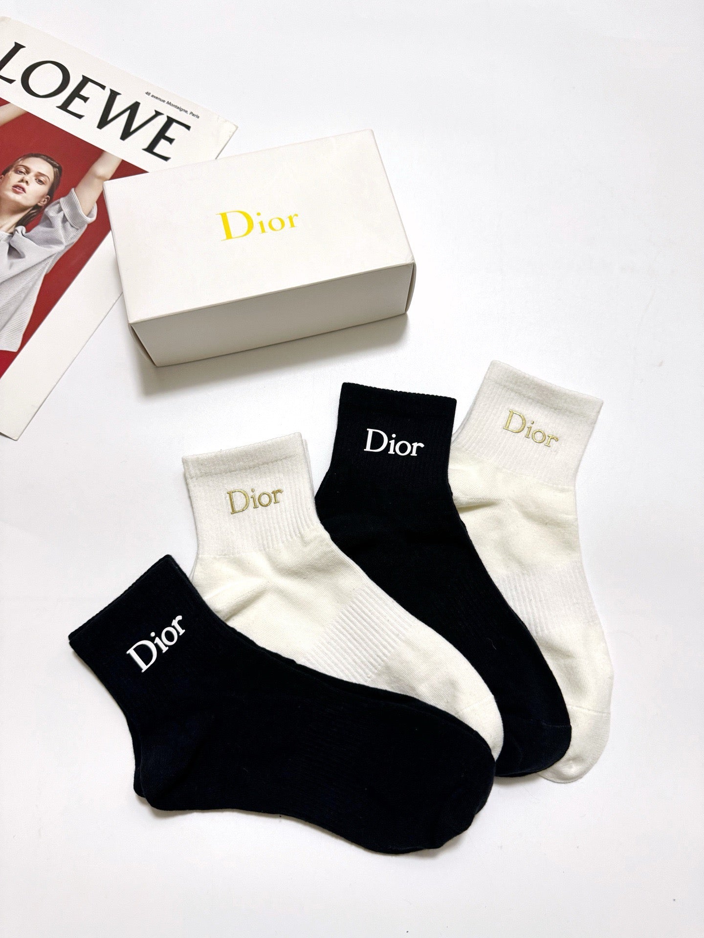 DIOR 26S ANKLE SOCKS 403637 (1 BOX)