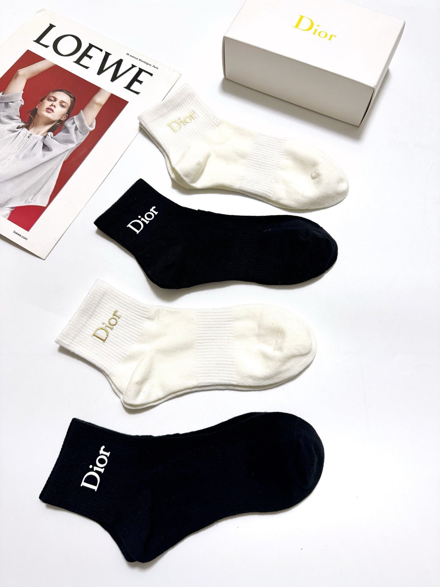 DIOR 26S ANKLE SOCKS 403637 (1 BOX)