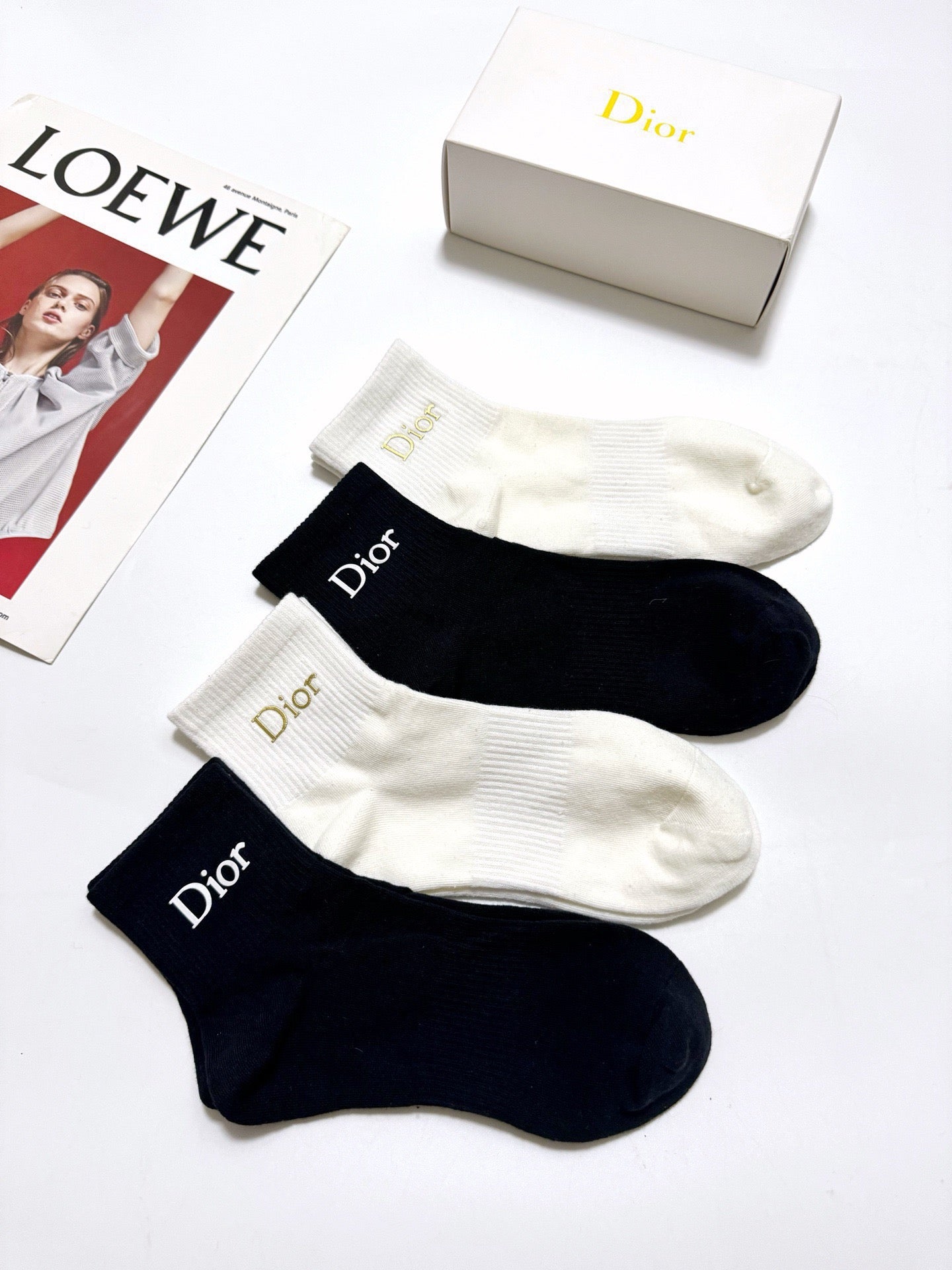 DIOR 26S ANKLE SOCKS 403637 (1 BOX)