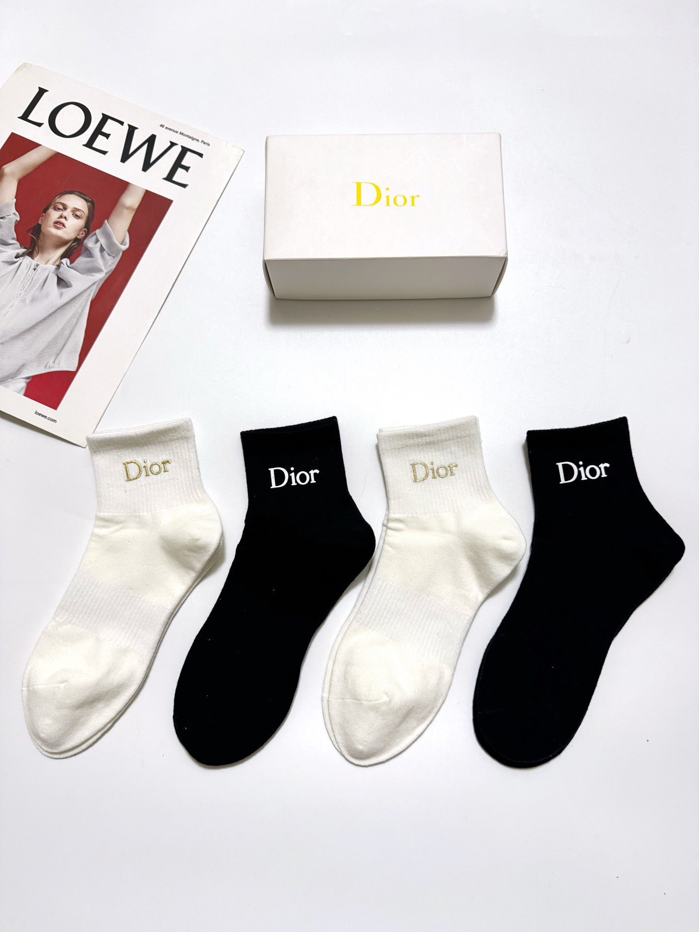 DIOR 26S ANKLE SOCKS 403637 (1 BOX)