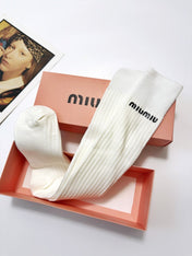 MIUMIU 26S CREW SOCKS 403652 (1 BOX)