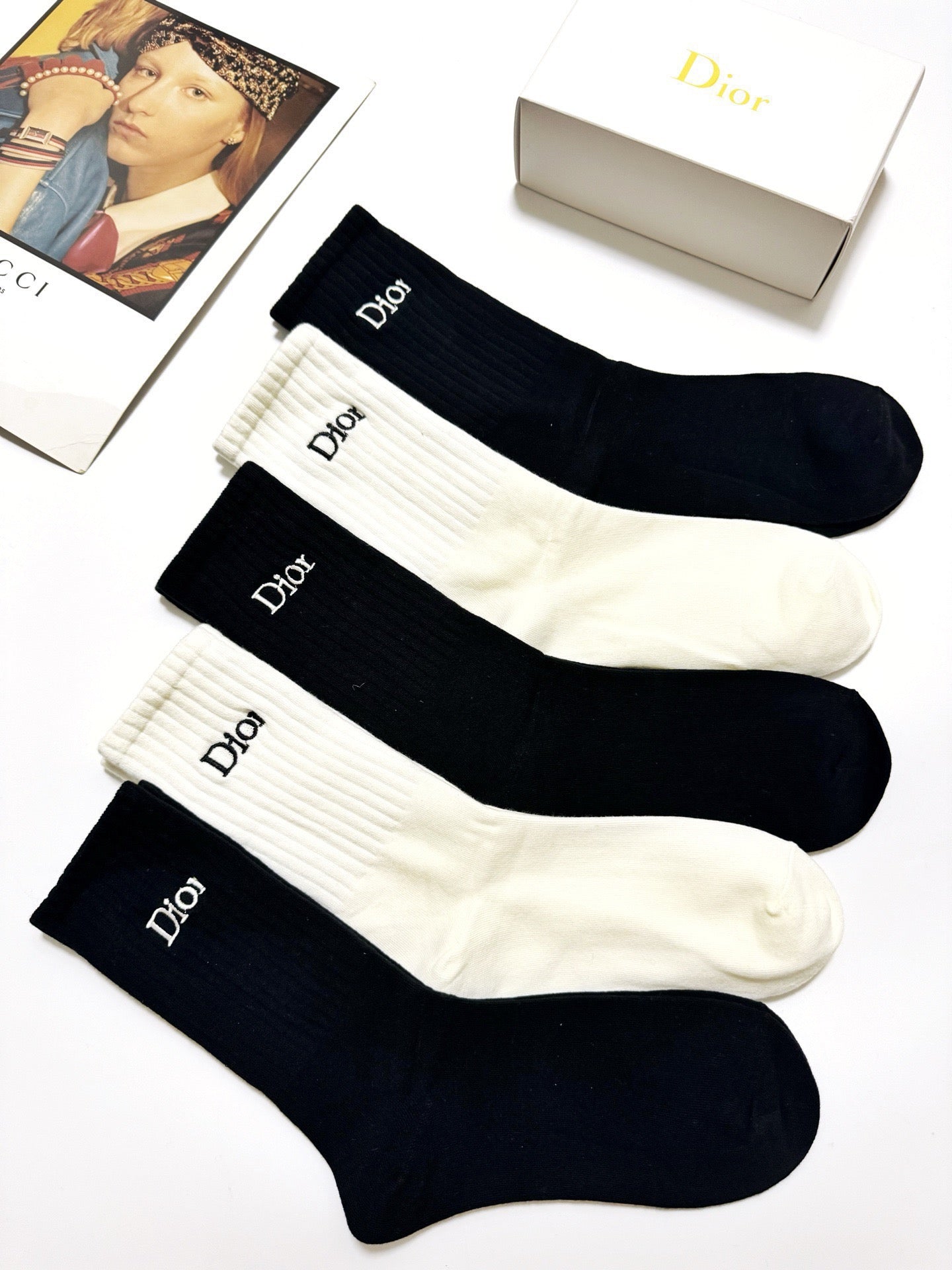 DIOR 26S CREW SOCKS 405366 (1 BOX)