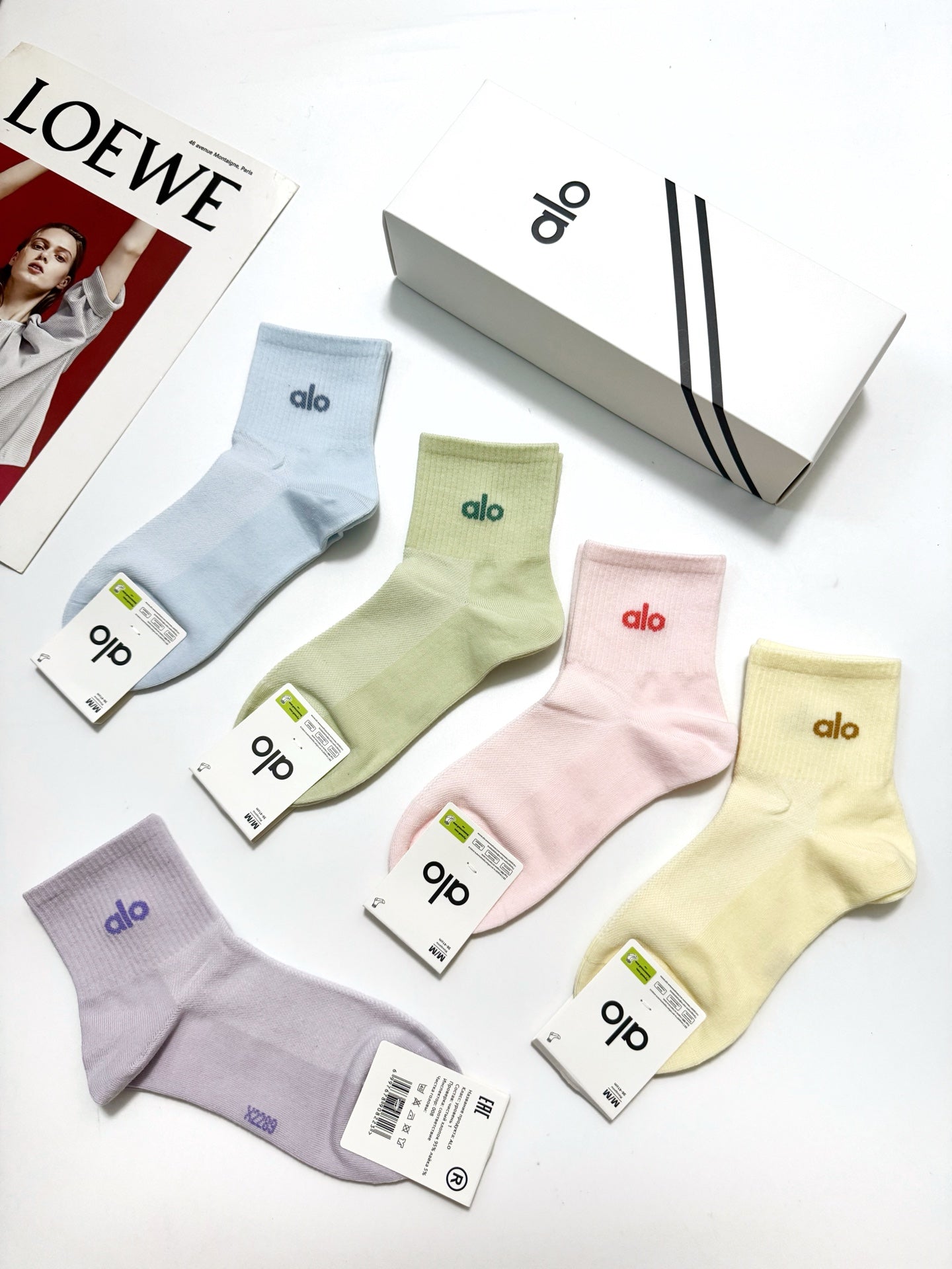 ALO 26S ANKLE SOCKS 405390 (1 BOX)