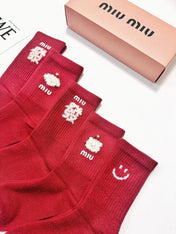 MIUMIU 26S CREW SOCKS 407170 (1 BOX)
