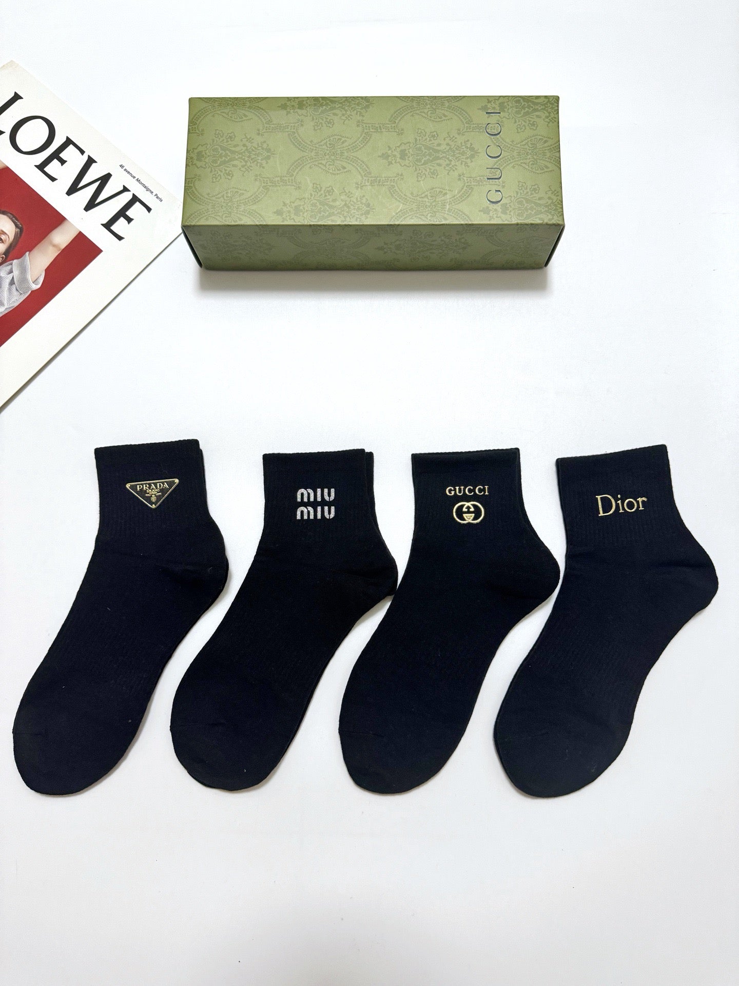 MIUMIU 26S ANKLE SOCKS 408739 (1 BOX)