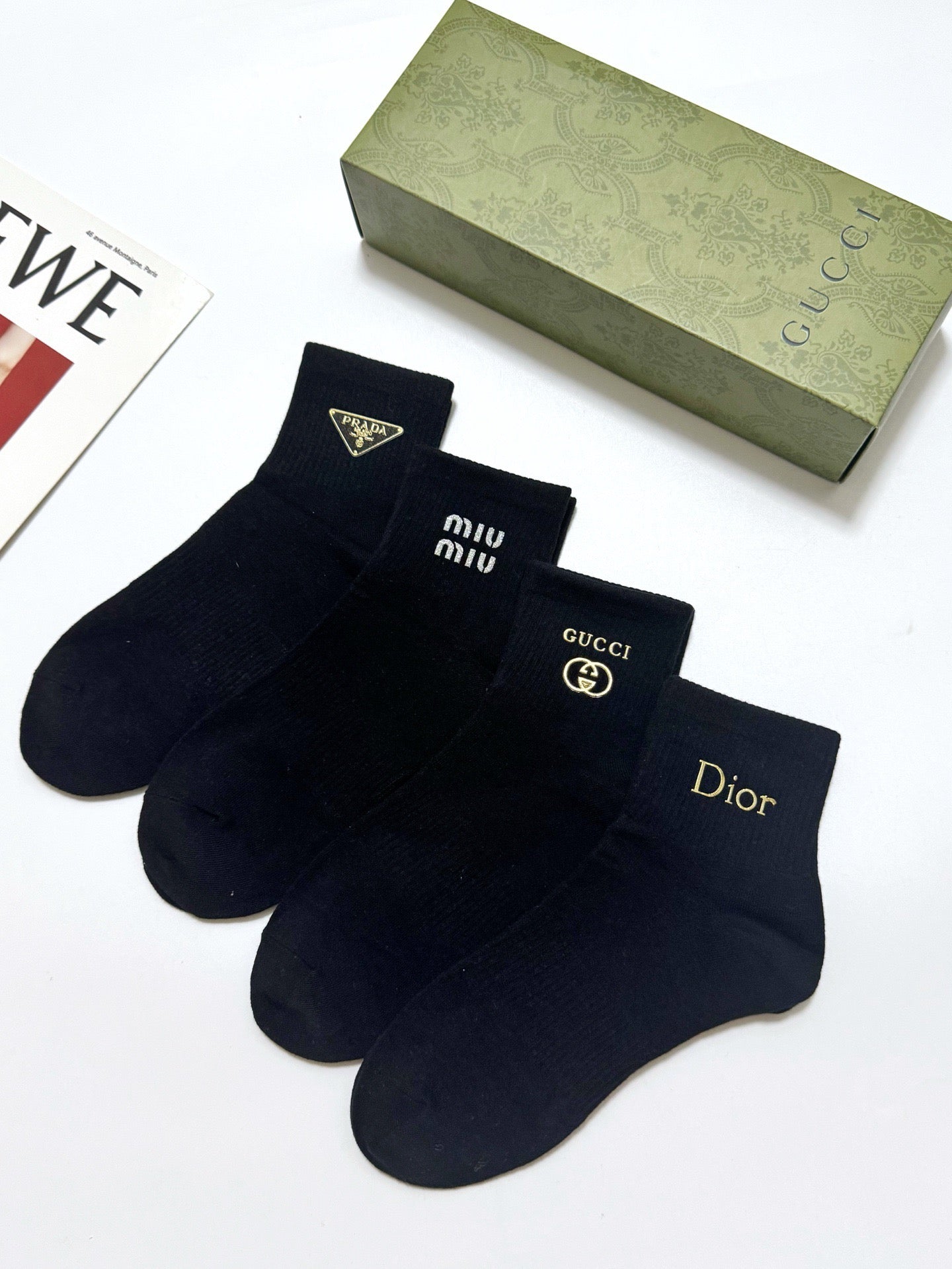 MIUMIU 26S ANKLE SOCKS 408739 (1 BOX)