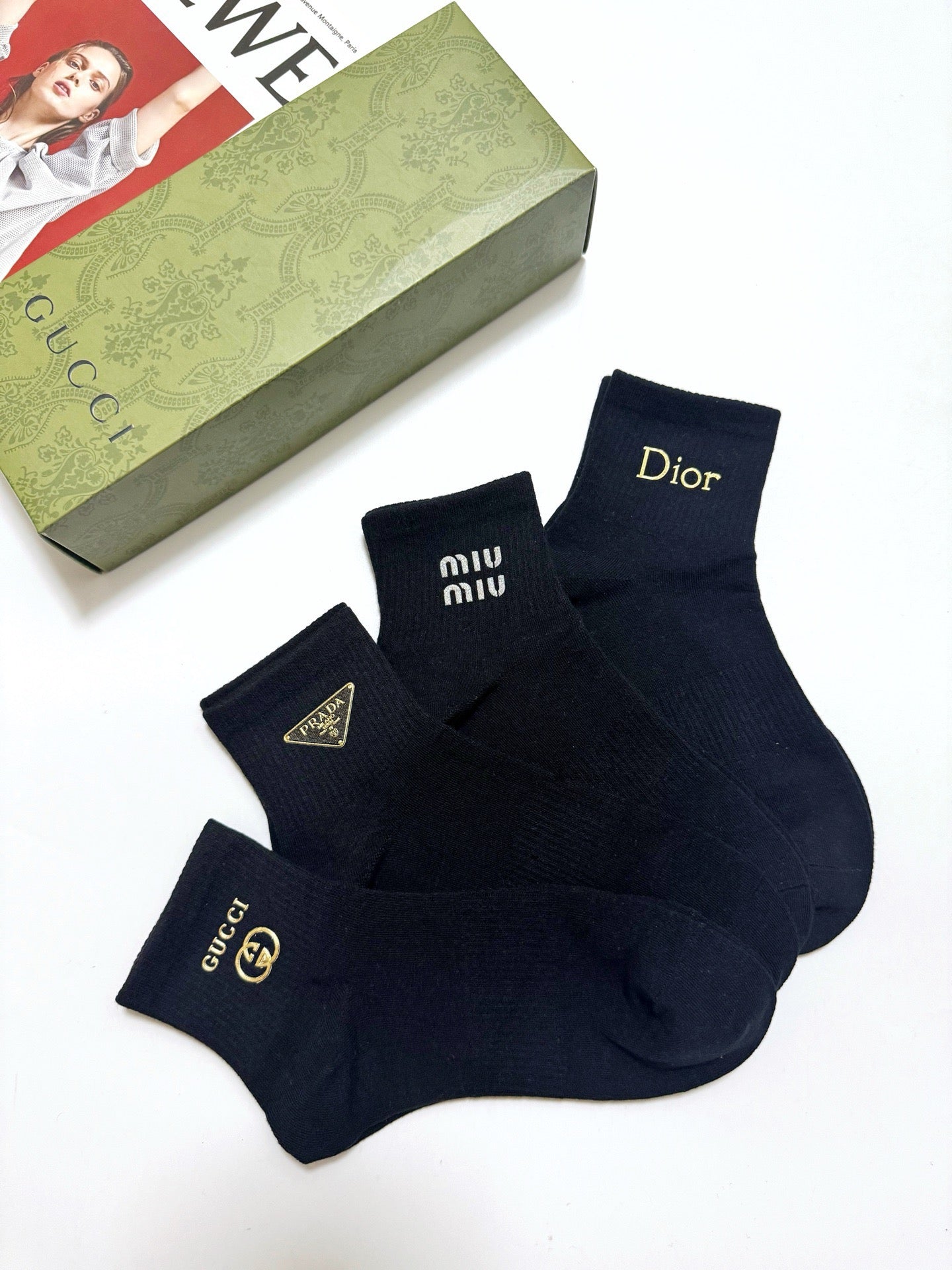 DIOR 26S ANKLE SOCKS 408739 (1 BOX)