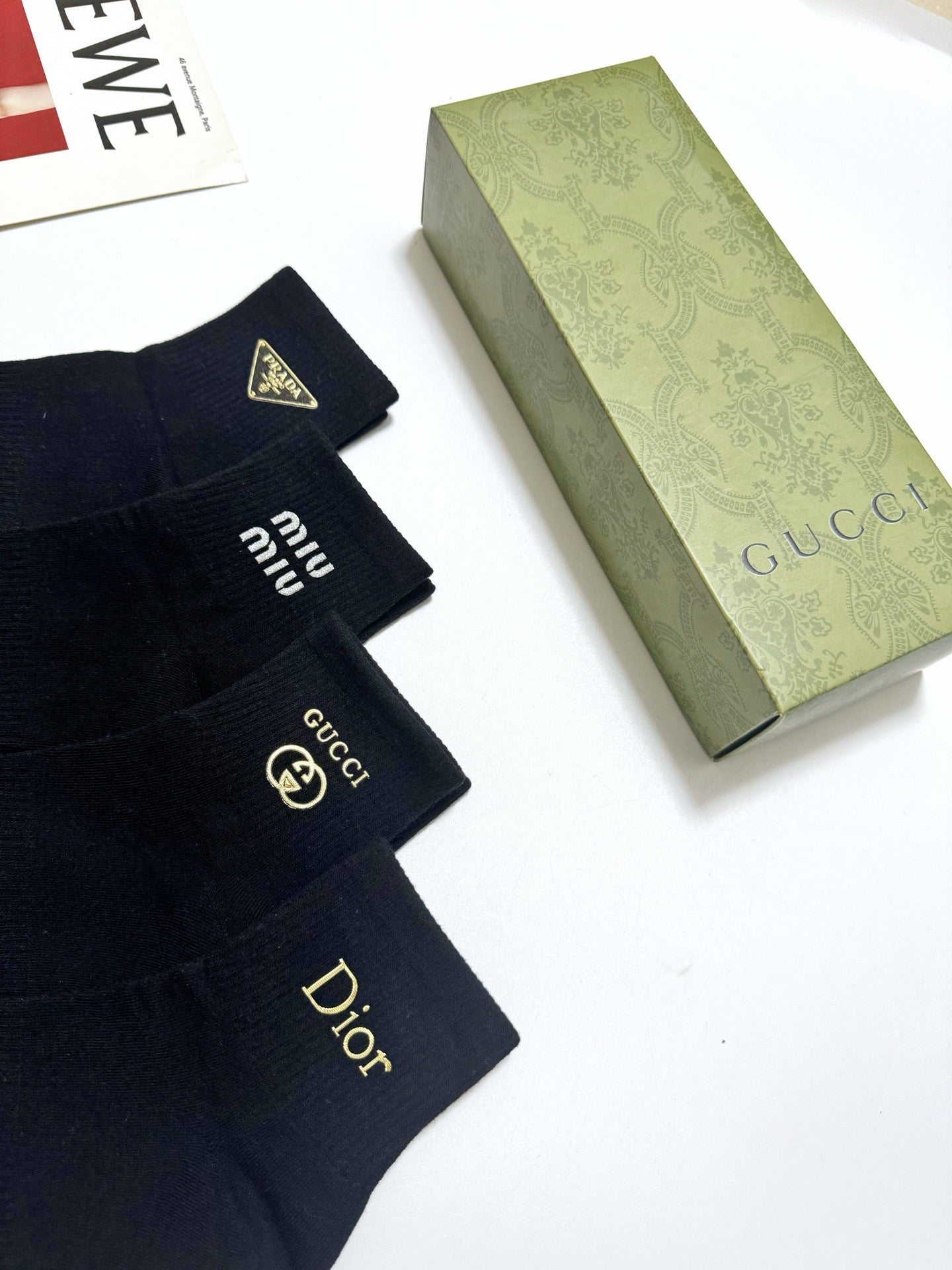DIOR 26S ANKLE SOCKS 408739 (1 BOX)