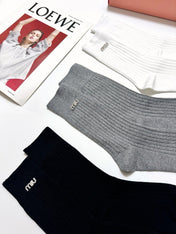 MIUMIU 26S CREW SOCKS 410291 (1 BOX)