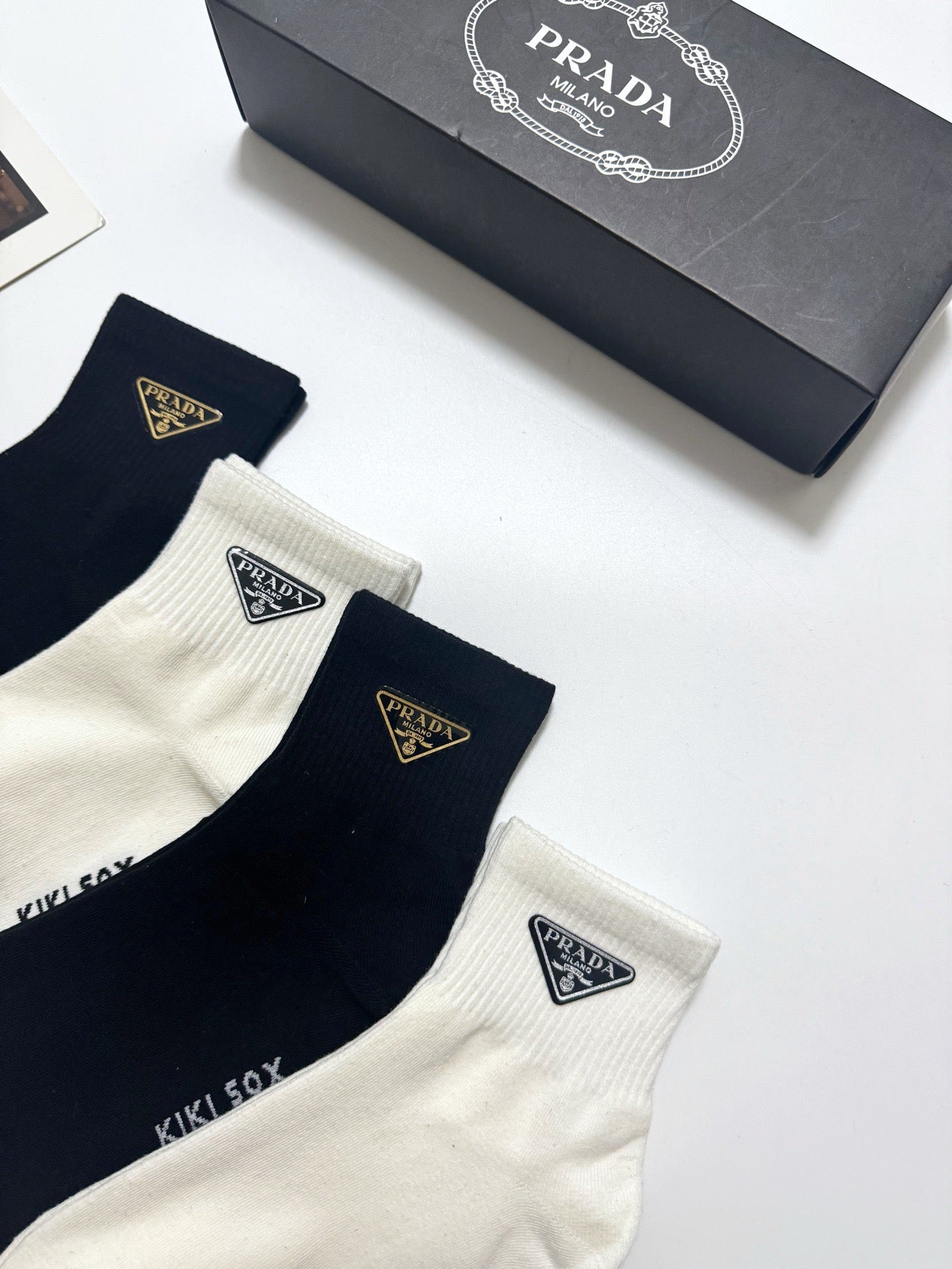 PRADA 26S ANKLE SOCKS 410292 (1 BOX)