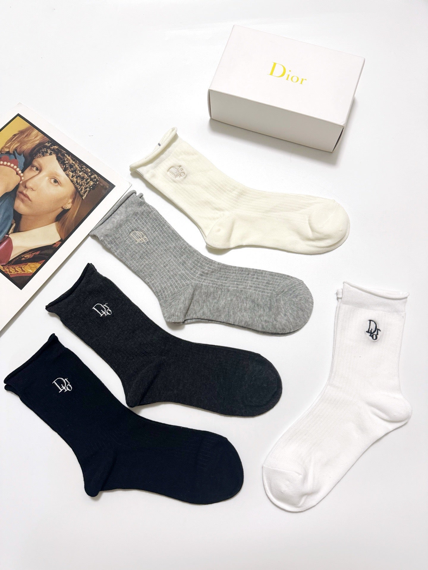 DIOR 26S CREW SOCKS 410293 (1 BOX)