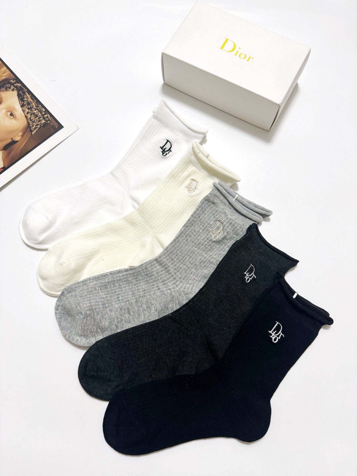 DIOR 26S CREW SOCKS 410293 (1 BOX)