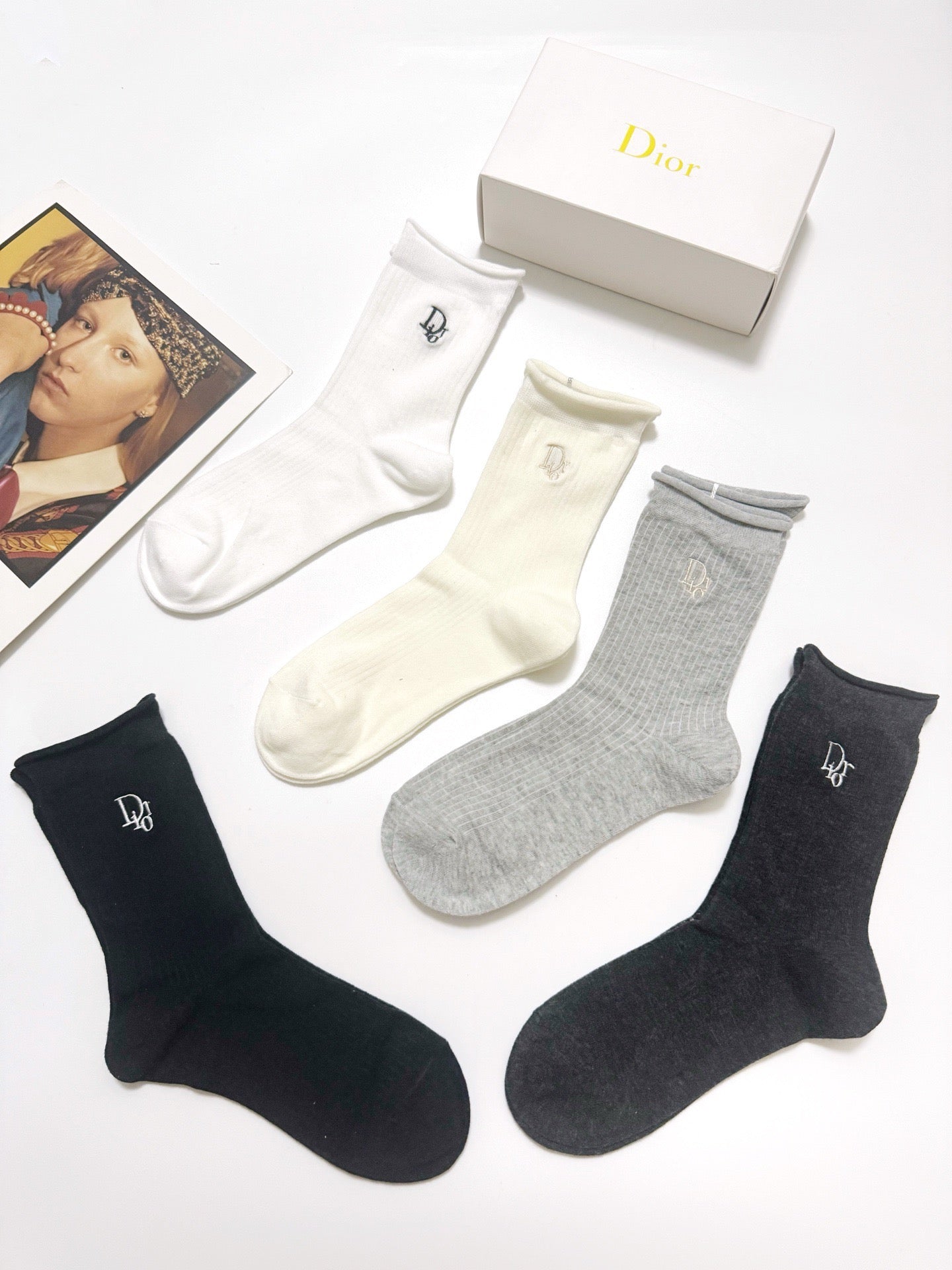 DIOR 26S CREW SOCKS 410293 (1 BOX)