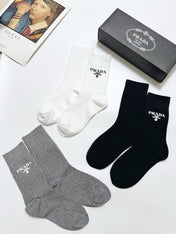 PRADA 26S CREW SOCKS 412438 (1 BOX)