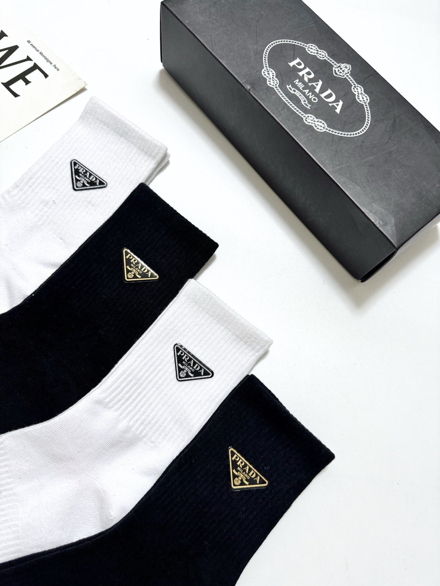 PRADA 26S ANKLE SOCKS 413923 (1 BOX)