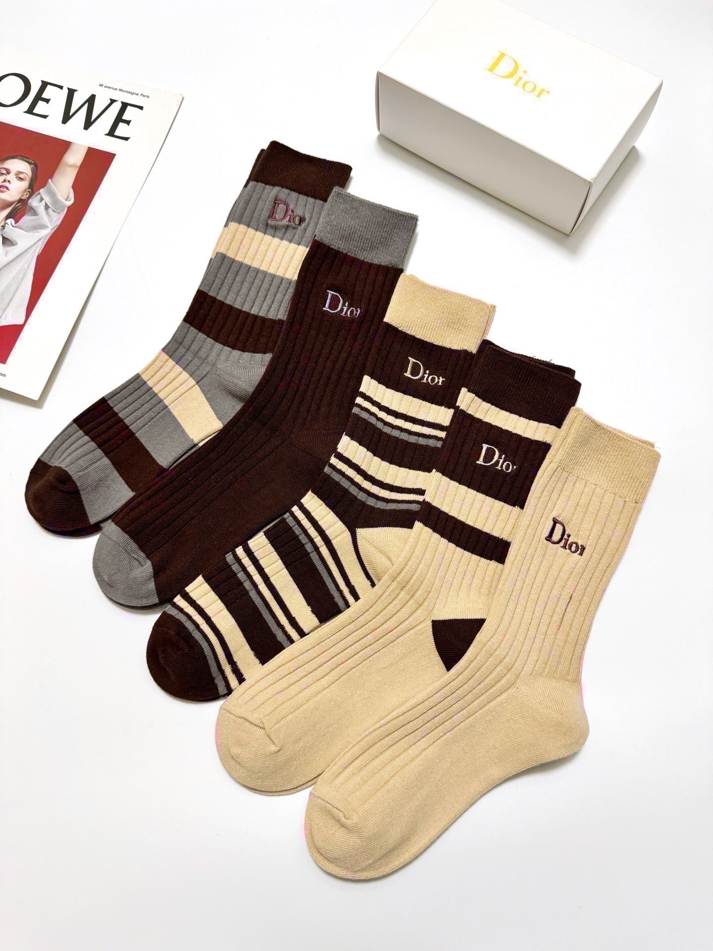 DIOR 26S CREW SOCKS 413925 (1 BOX)
