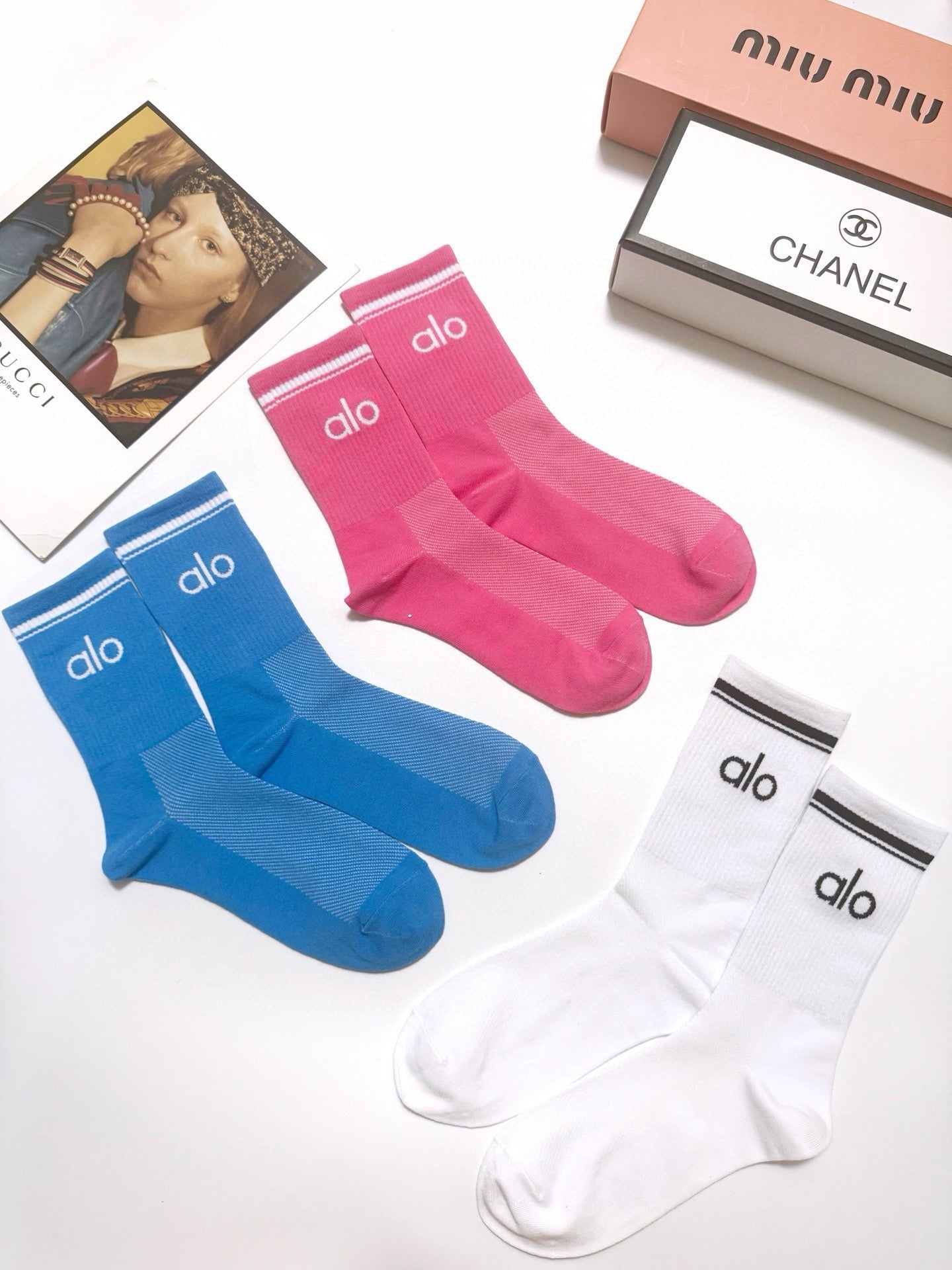 ALO 26S CREW SOCKS 417688 (1 BOX)