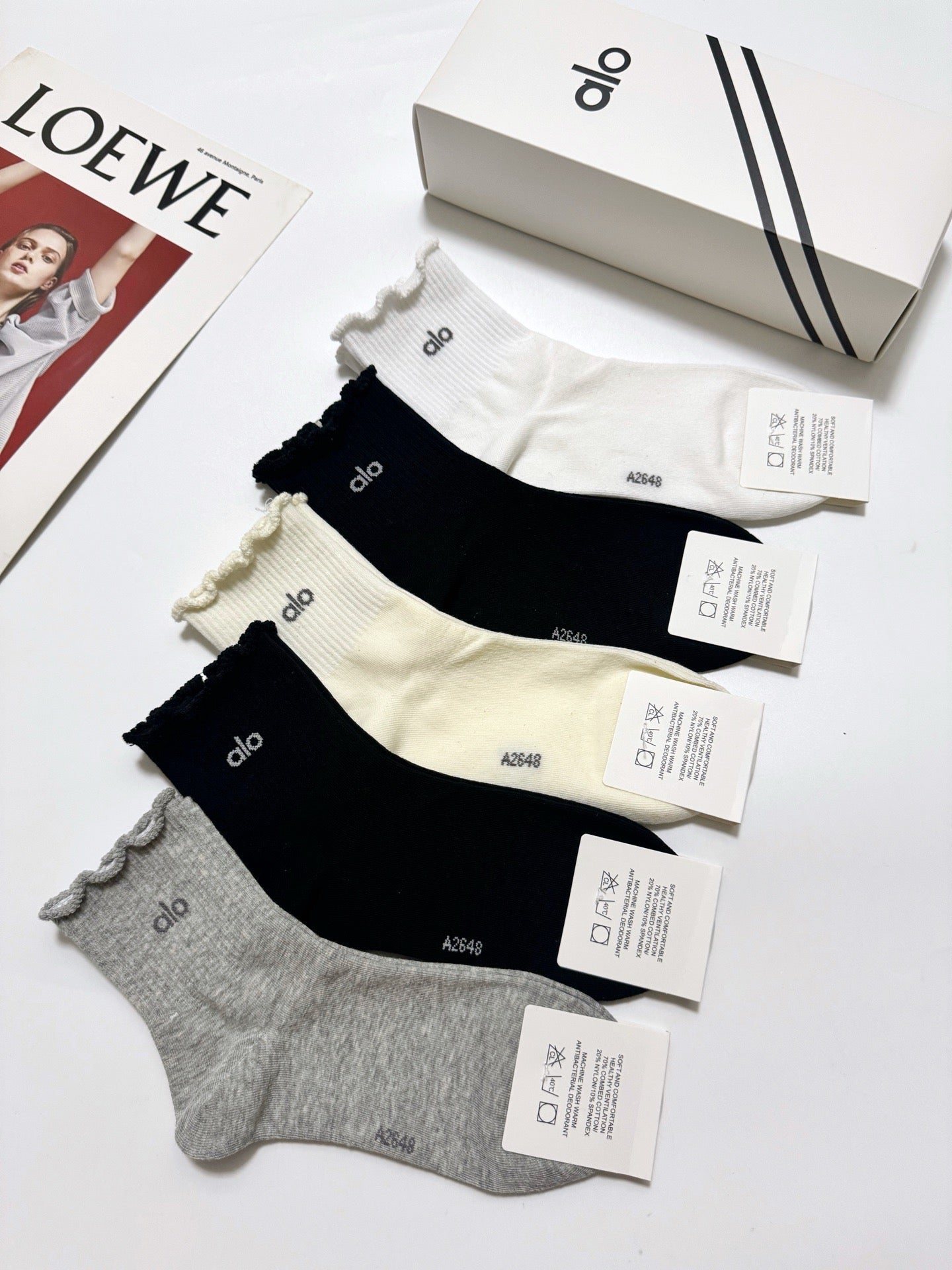 ALO 26S ANKLE SOCKS 417705 (1 BOX)