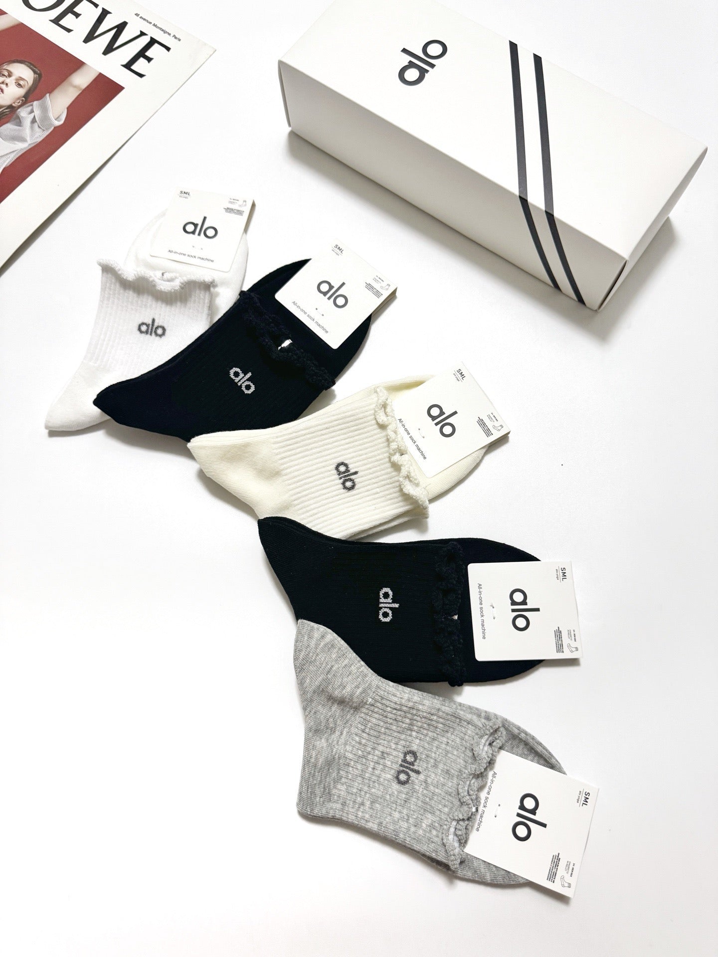 ALO 26S ANKLE SOCKS 417705 (1 BOX)
