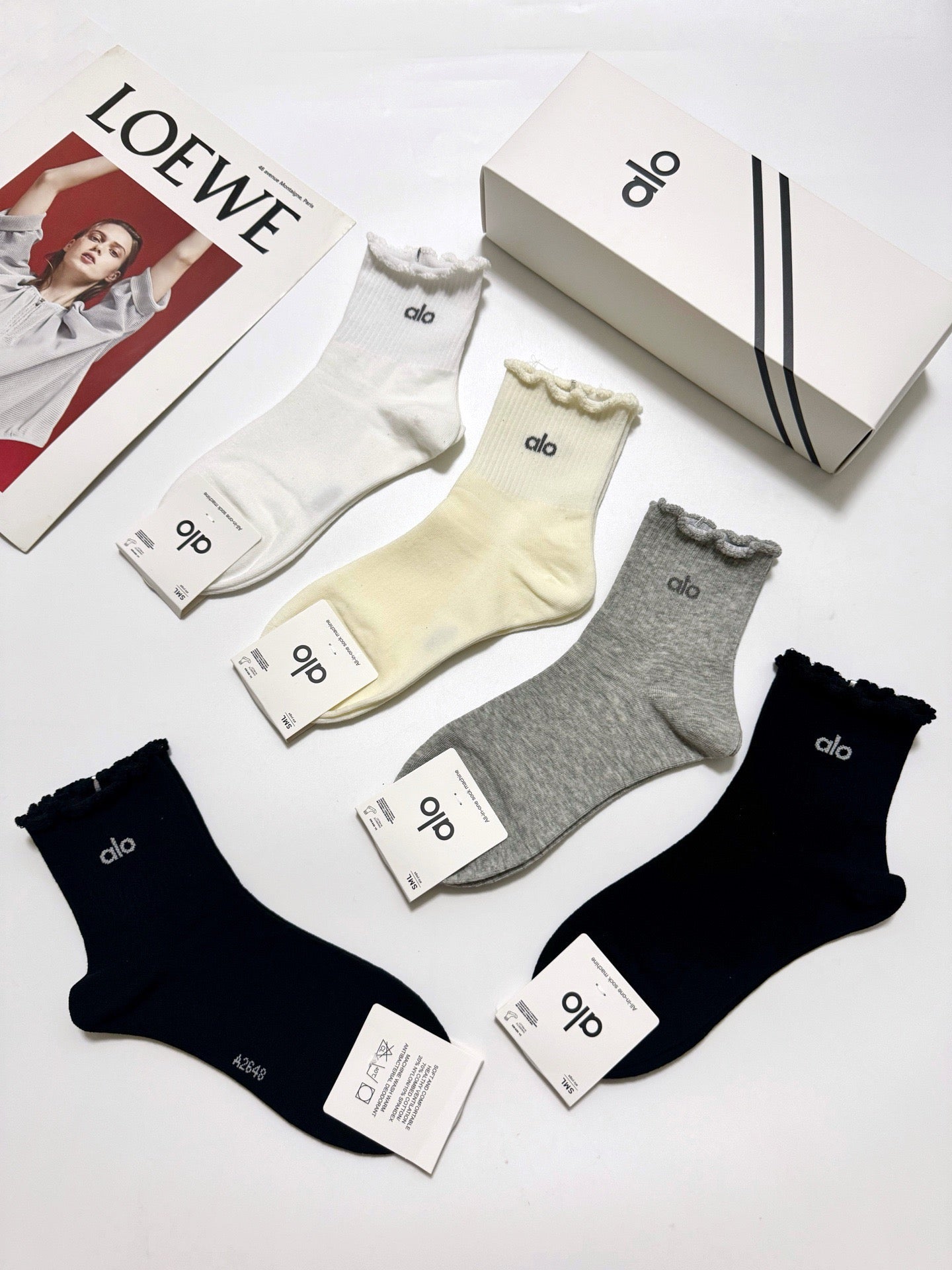 ALO 26S ANKLE SOCKS 417705 (1 BOX)