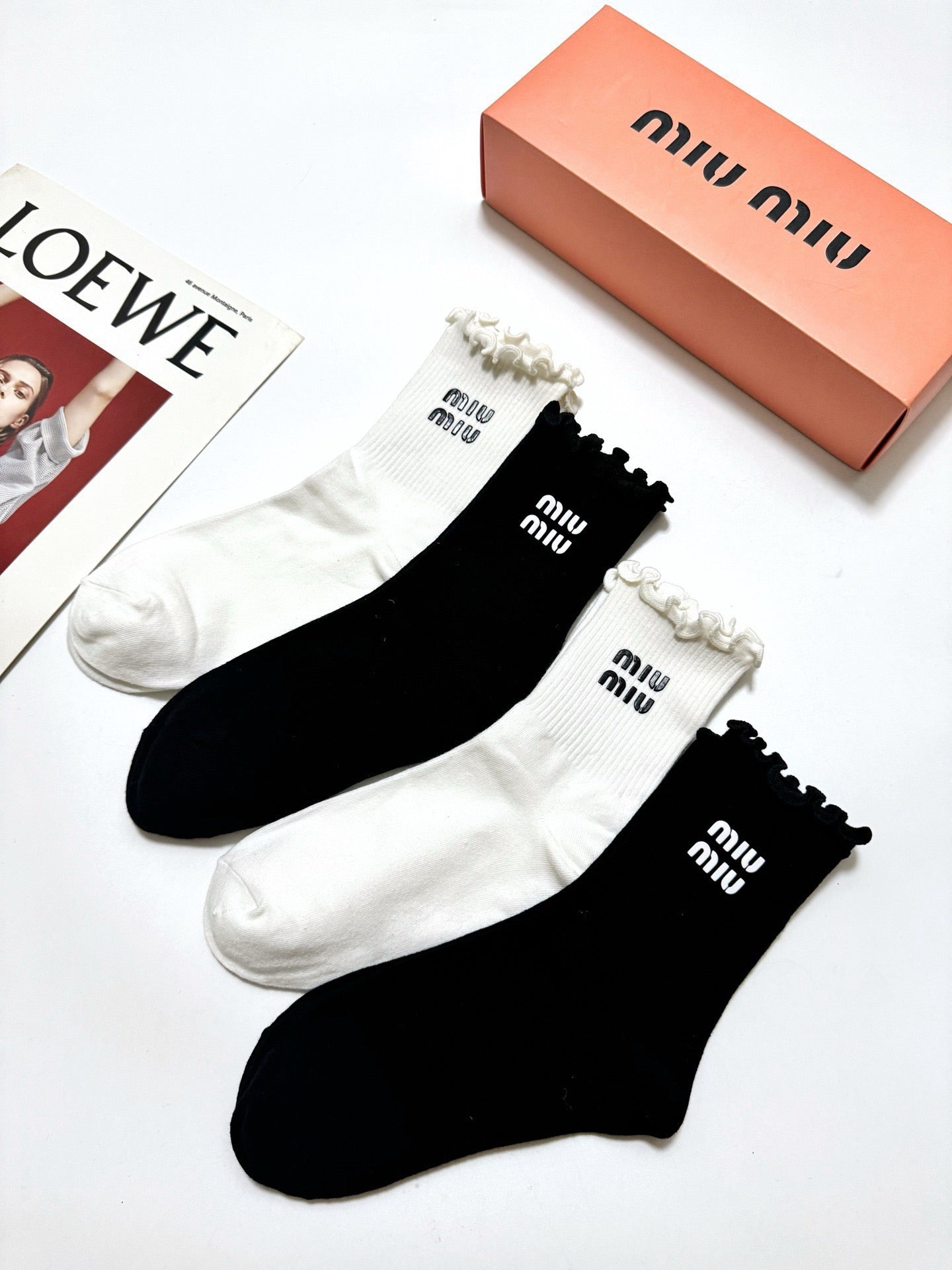 MIUMIU 26S ANKLE SOCKS 417710 (1 BOX)