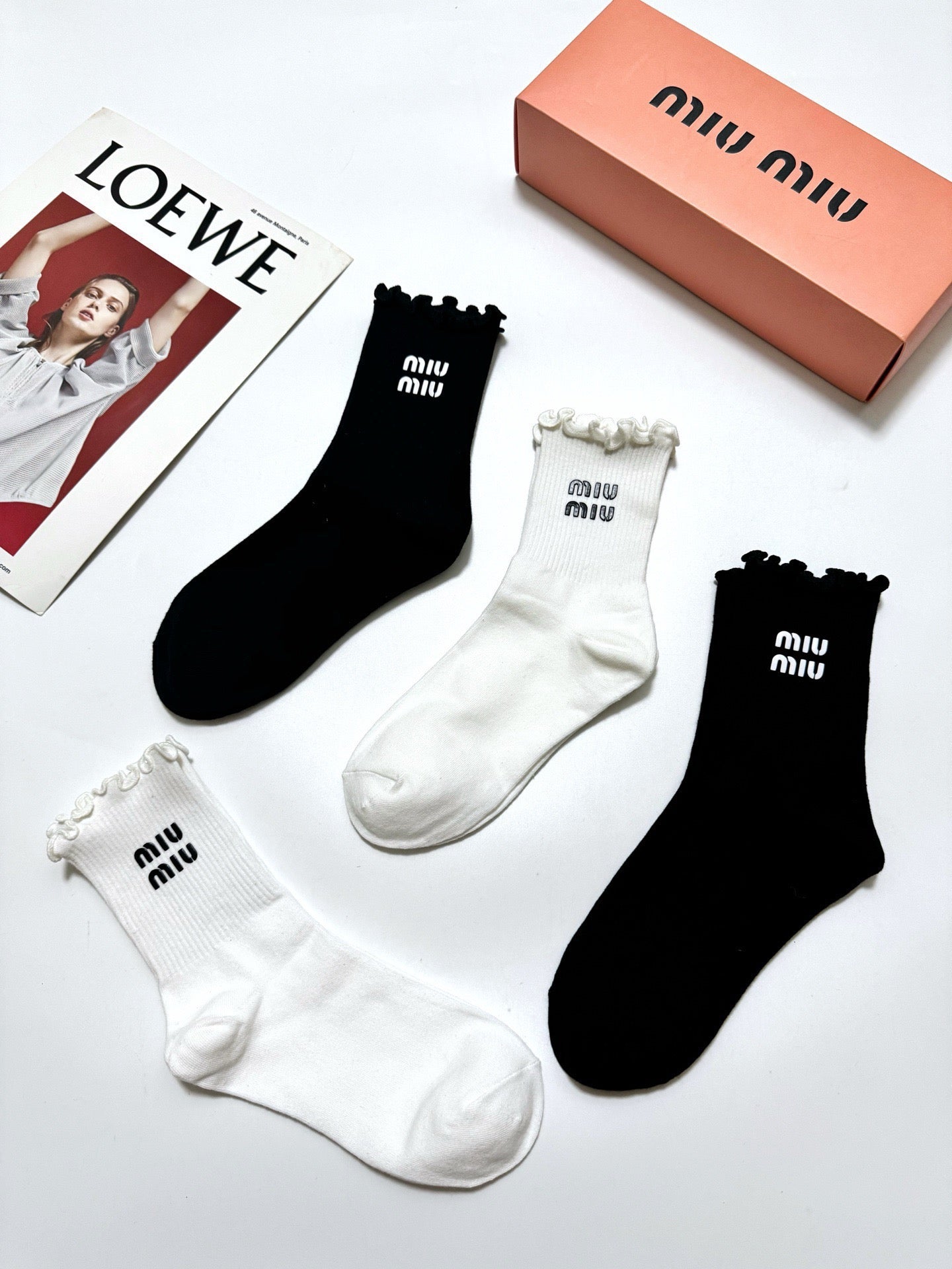 MIUMIU 26S ANKLE SOCKS 417710 (1 BOX)