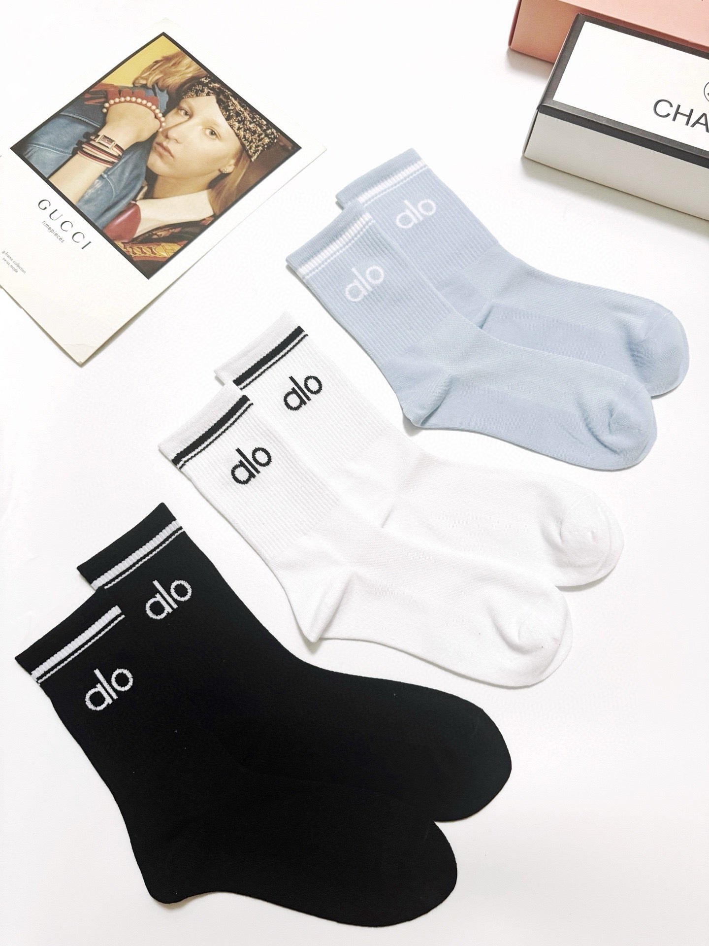 ALO 26S CREW SOCKS 421114 (1 BOX)