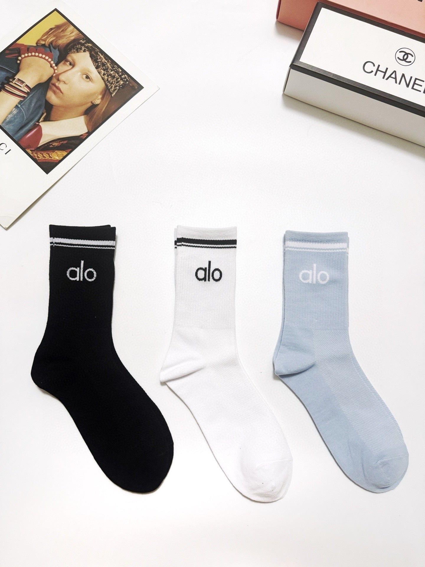 ALO 26S CREW SOCKS 421114 (1 BOX)