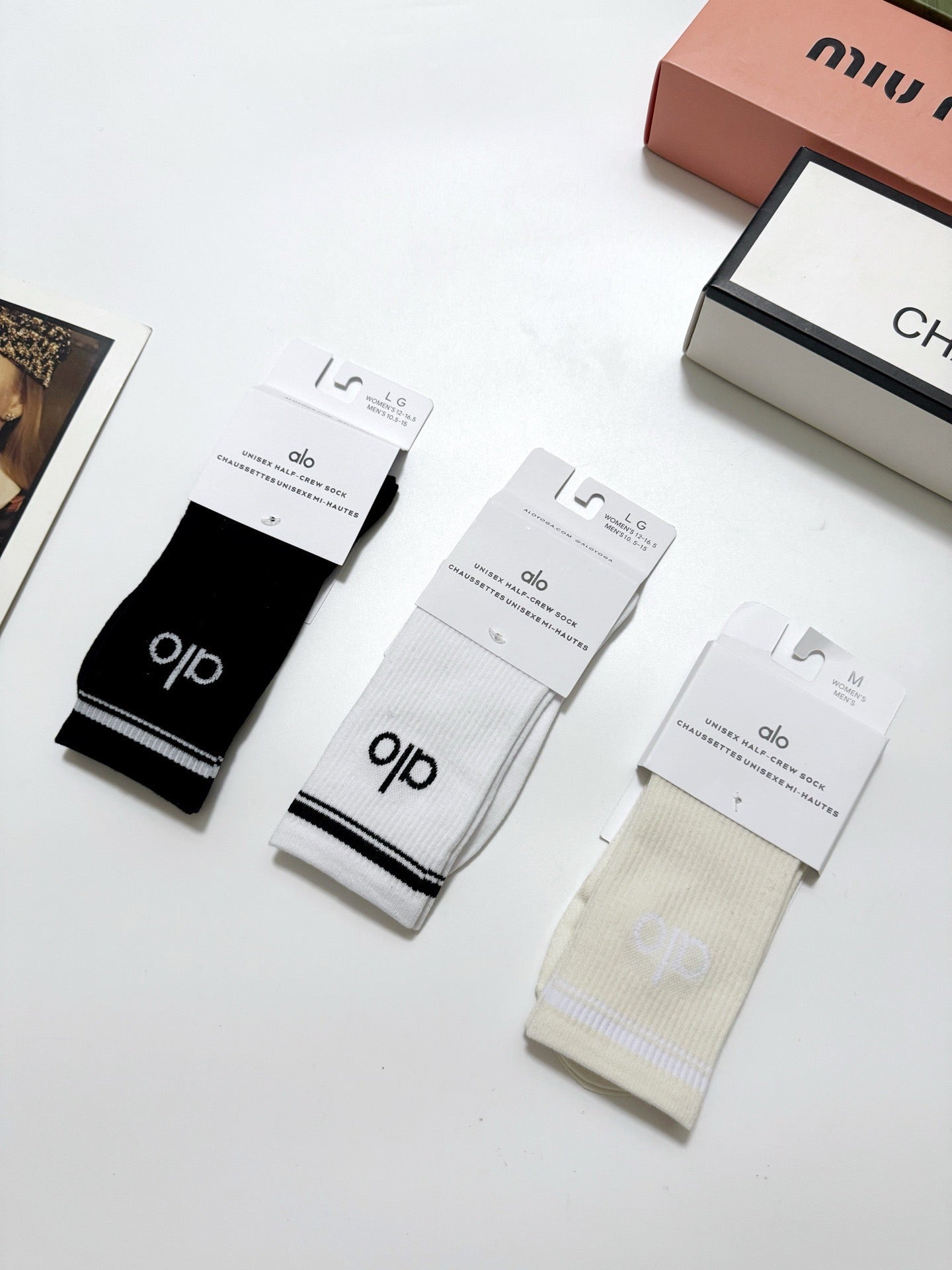 ALO 26S CREW SOCKS 421118 (1 BOX)