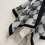 MAX MARA 25S FRINGED KNIT CAPE 164