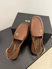 CC 25C Slingback Loafer Brown Patent Leather