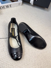 MARY JANE PUMPS 55 MM IN BLACK LAMBSKIN