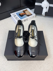 MARY JANE PUMPS 55 MM IN BLACK LAMBSKIN