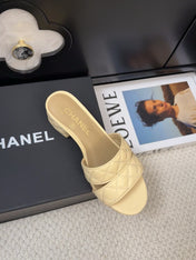 CC 25C Mule Sandal 45mm Open Heel Beige Lambskin 233493