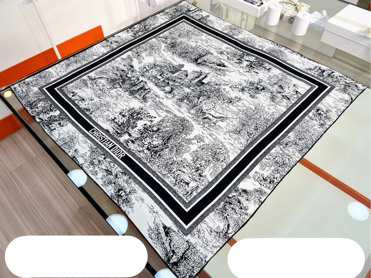 DIOR 26S SCARF 90CM IN SILK 198369