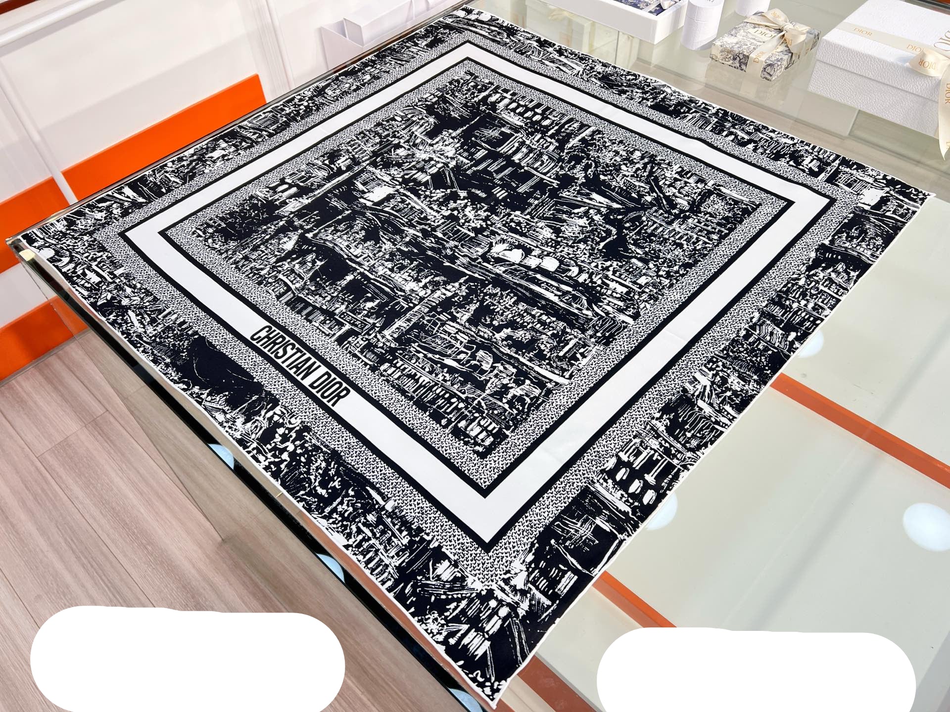 DIOR 26S SCARF 90CM IN SILK 198372