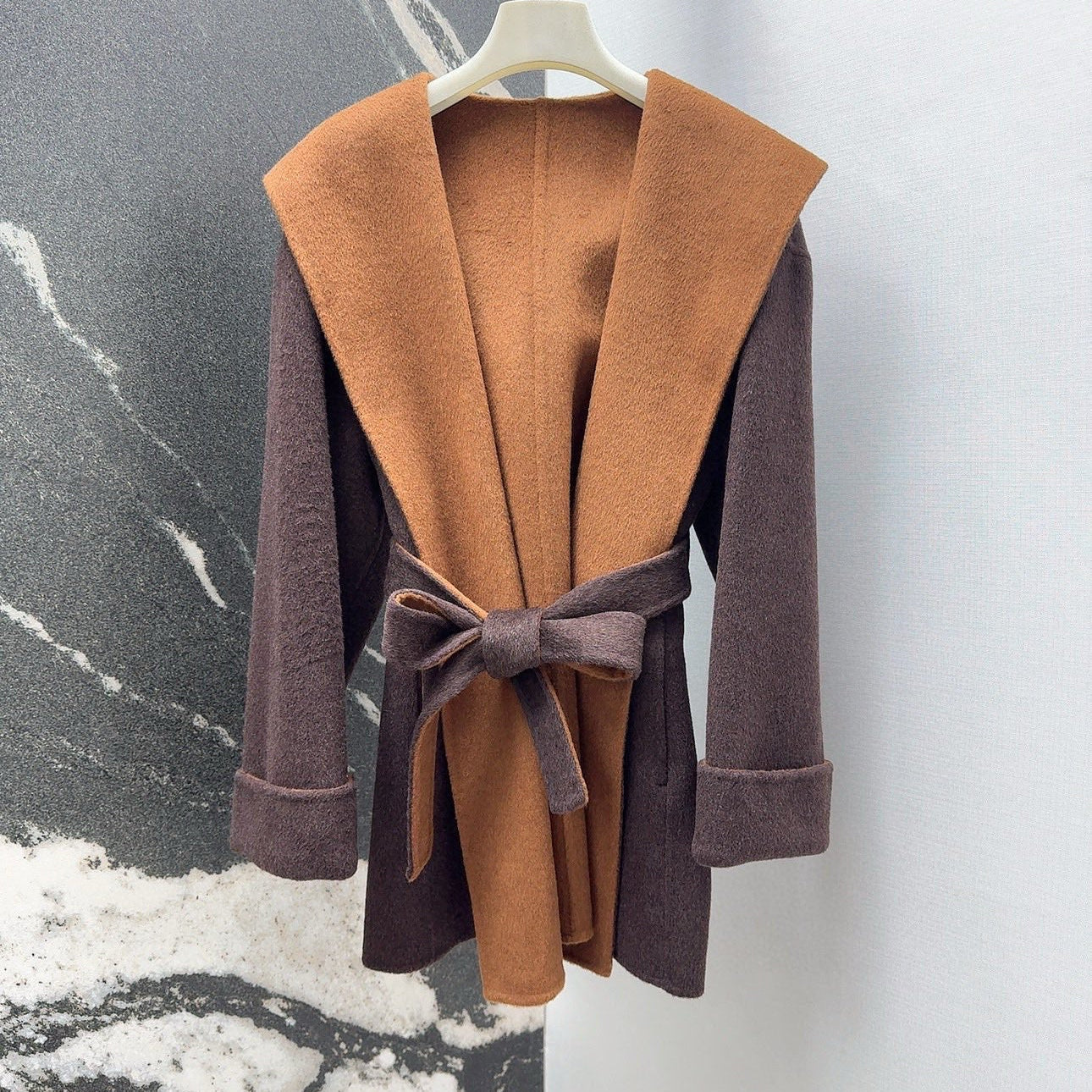 MAX MARA 25S HOODED MID-LENGTH COAT 160