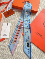 HERMES 26S SCARF 86 IN SILK 309596