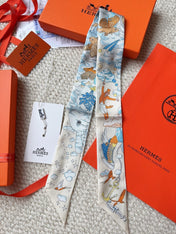 HERMES 26S SCARF 86 IN SILK 309633