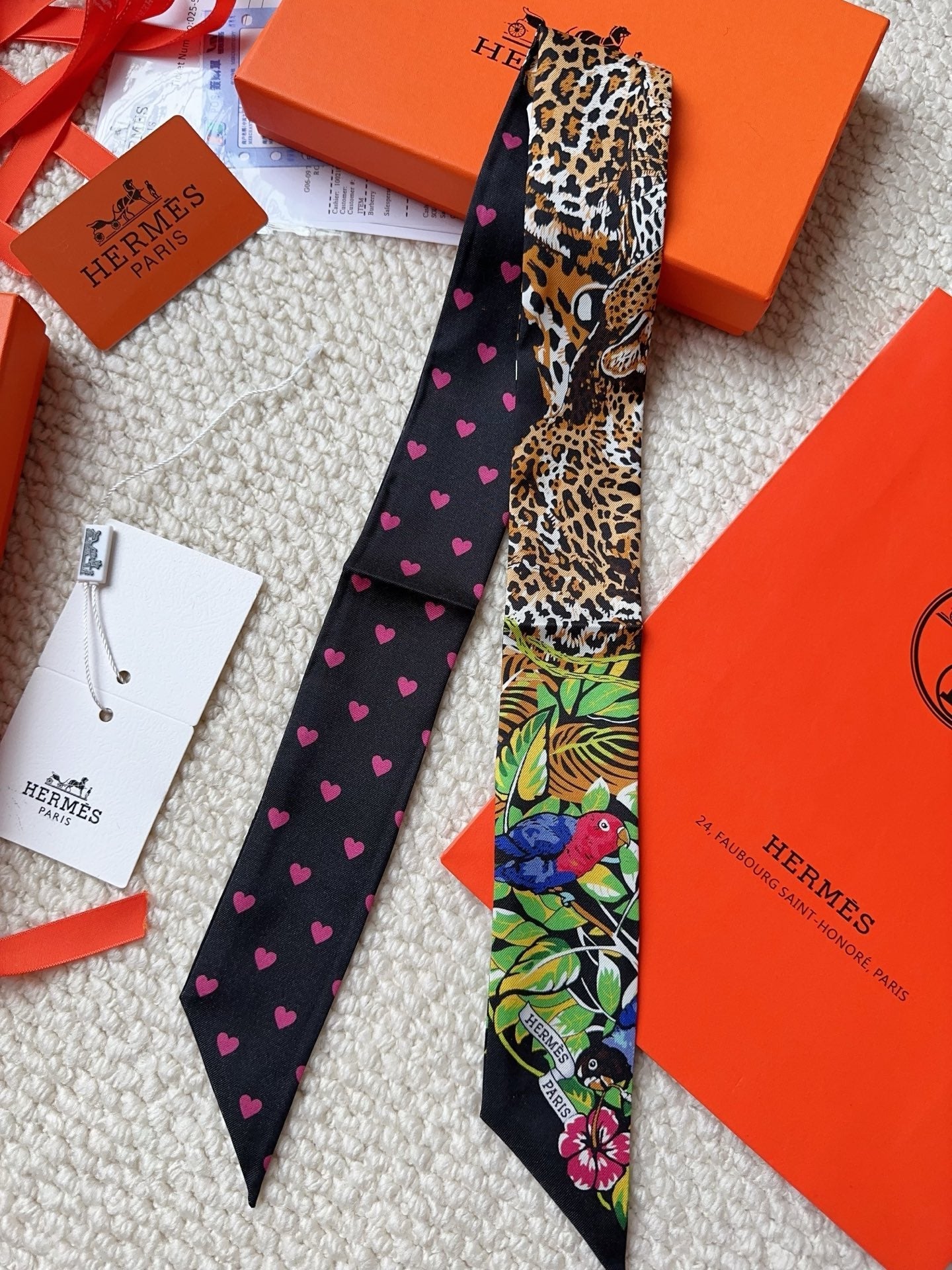 HERMES 26S SCARF 86 IN SILK 309636